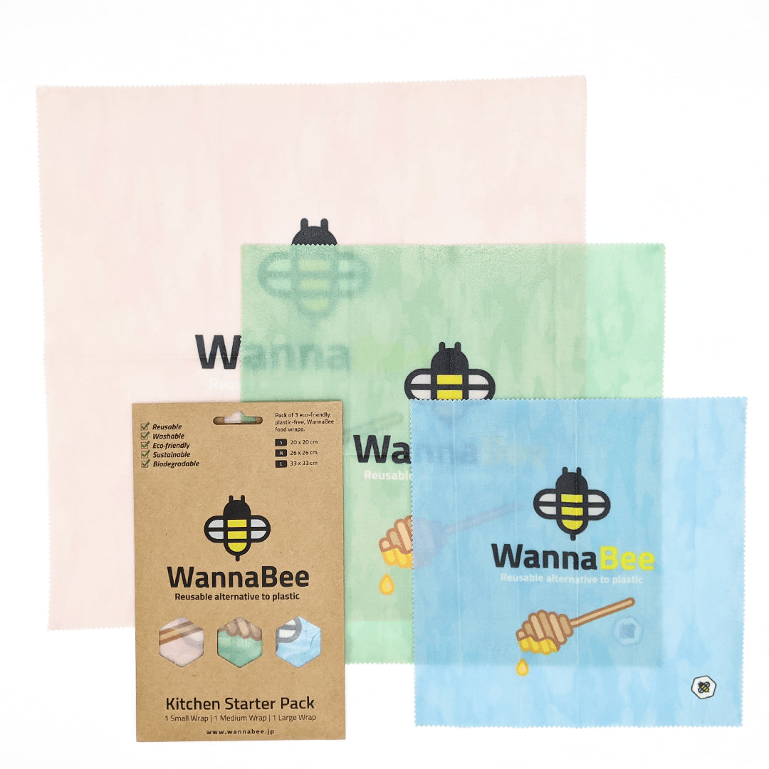 WannaBee 蜜蝋ラップ Delight柄 3枚入りセット（S・M・L